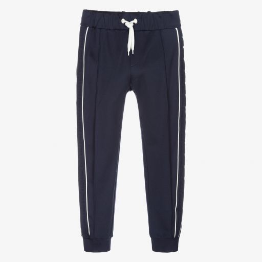 Fendi-Teen Navy Blue Logo Joggers | Childrensalon Outlet