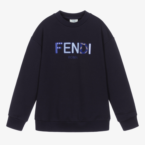 Fendi-Navyblaues Teen Sweatshirt | Childrensalon Outlet