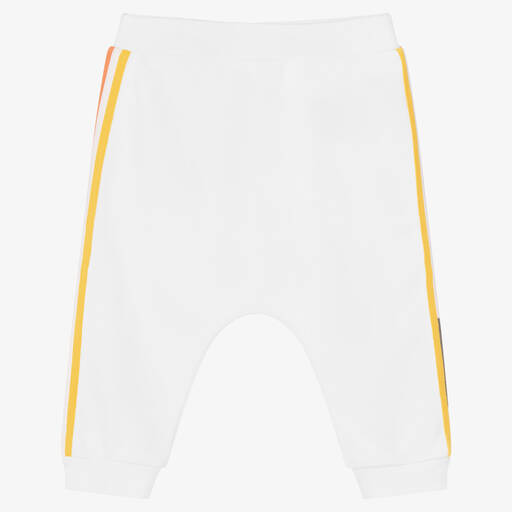 Fendi-White Cotton Baby Trousers | Childrensalon Outlet