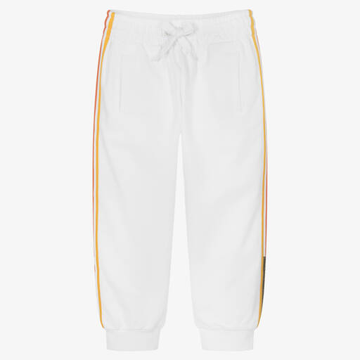 Fendi-White Cotton Joggers | Childrensalon Outlet