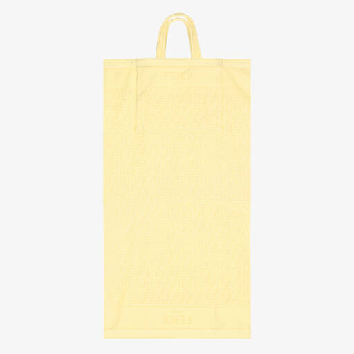 Fendi-Yellow FF Logo Fold-Up Towel (146cm) | Childrensalon Outlet