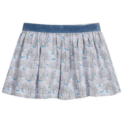 Fina Ejerique-Grey Viscose Skirt | Childrensalon Outlet