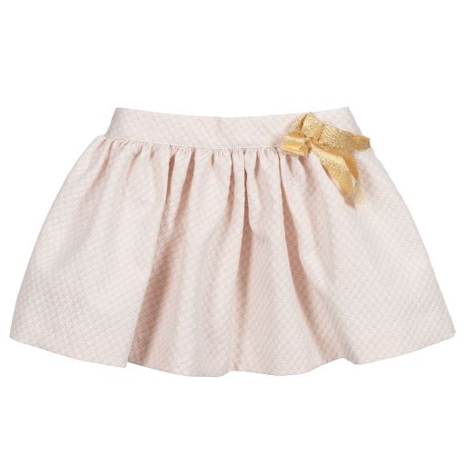 Fina Ejerique-Pink & Gold Jacquard Skirt | Childrensalon Outlet