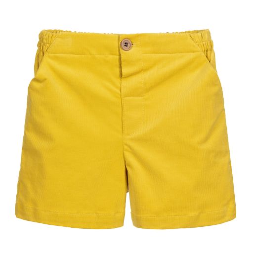 Fina Ejerique-Yellow Needlecord Shorts | Childrensalon Outlet