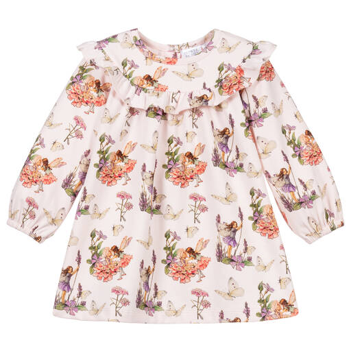 Flower Fairies™ by Childrensalon-Pinkes Kleid mit Blumen und Feen (B) | Childrensalon Outlet