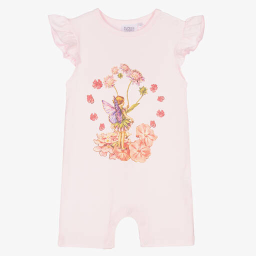 Flower Fairies™ by Childrensalon-Baby Girls Pink Cotton Shortie | Childrensalon Outlet