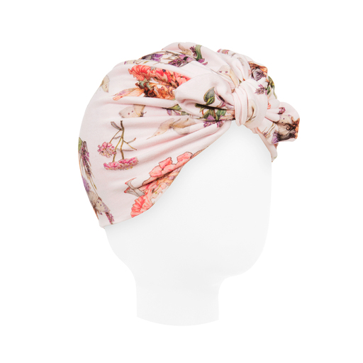 Flower Fairies™ by Childrensalon-Baby Girls Pink Cotton Turban | Childrensalon Outlet