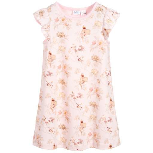 Flower Fairies™ by Childrensalon-Розовая ночная рубашка из хлопка для девочек | Childrensalon Outlet