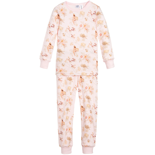 Flower Fairies™ by Childrensalon-Girls Pink Cotton Pyjamas | Childrensalon Outlet
