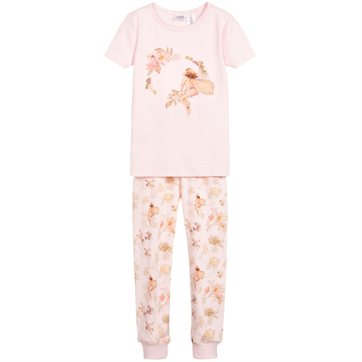 Flower Fairies™ by Childrensalon-Розовая хлопковая пижама для девочек | Childrensalon Outlet