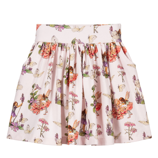 Flower Fairies™ by Childrensalon-Girls Pink Cotton Skirt | Childrensalon Outlet