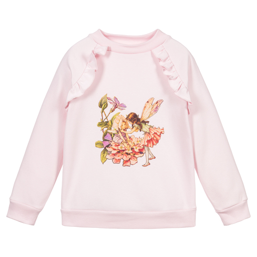 Flower Fairies™ by Childrensalon-Pinkes Sweatshirt mit Blumen und Feen | Childrensalon Outlet