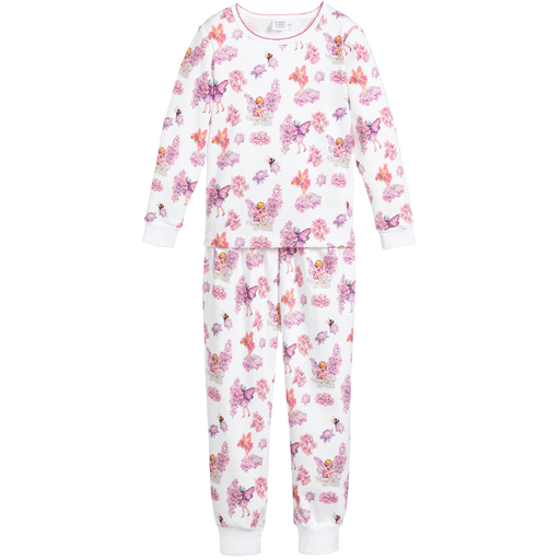 Flower Fairies™ by Childrensalon-Girls White Cotton Pyjamas | Childrensalon Outlet