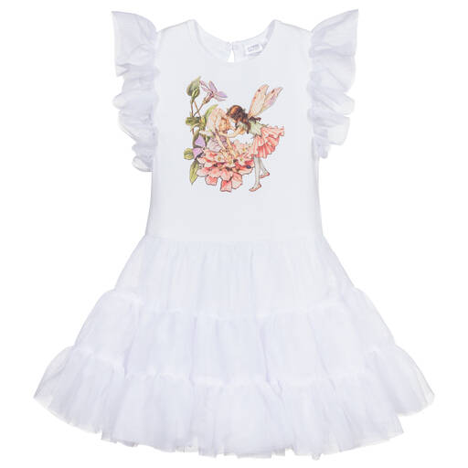 Flower Fairies™ by Childrensalon-Weißes Flower Fairies Kleid | Childrensalon Outlet