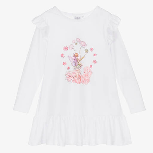 Flower Fairies™ by Childrensalon-قميص نوم لون أبيض للبنات | Childrensalon Outlet
