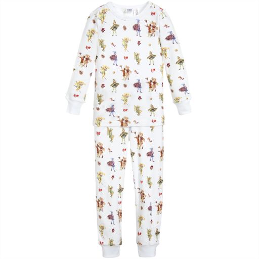 Flower Fairies™ by Childrensalon-White Cotton Pyjamas | Childrensalon Outlet