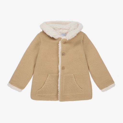 Foque-Manteau beige doublé polaire | Childrensalon Outlet