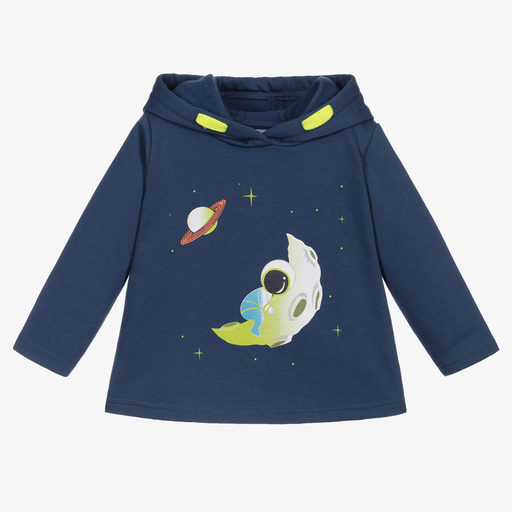Foque-Boys Blue Astronaut Hoodie | Childrensalon Outlet