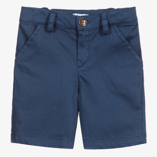 Foque-Boys Dark Blue Cotton Shorts | Childrensalon Outlet