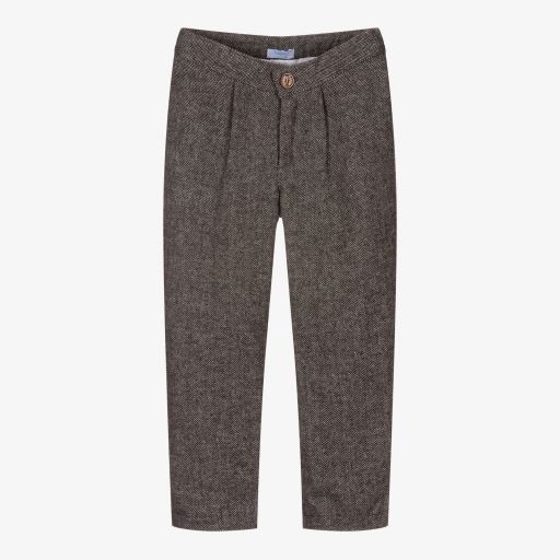 Foque-Boys Grey Cotton Trousers | Childrensalon Outlet