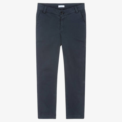Foque-Boys Navy Blue Chino Trousers | Childrensalon Outlet