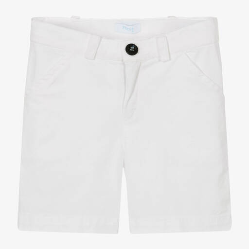 Foque-Boys White Cotton Shorts | Childrensalon Outlet