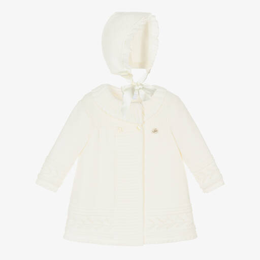 Foque-Ensemble manteau ivoire Fille | Childrensalon Outlet