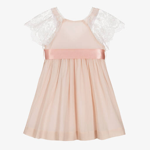 Foque-Robe rose à dentelle fille | Childrensalon Outlet