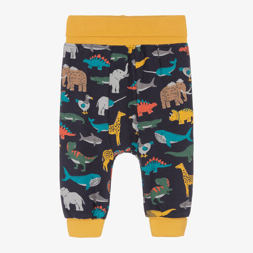 Frugi-Blue Cotton Museum Joggers | Childrensalon Outlet