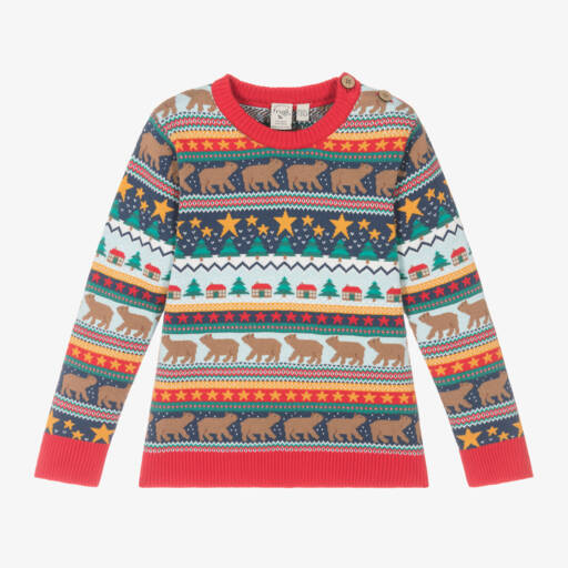 Frugi-Boys Cotton Fair Isle Jumper | Childrensalon Outlet