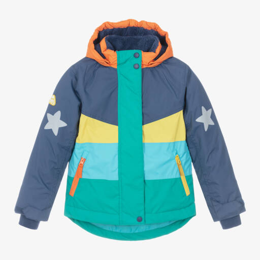 Frugi-Синий цветной зимний пуховик для мальчиков | Childrensalon Outlet