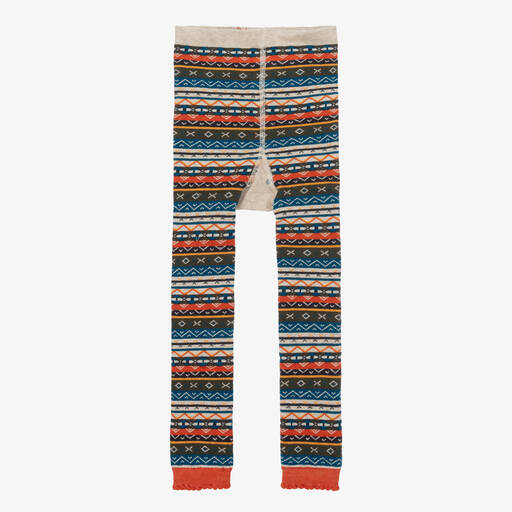 Frugi-Fair Isle Patterned Organic Cotton Leggings | Childrensalon Outlet