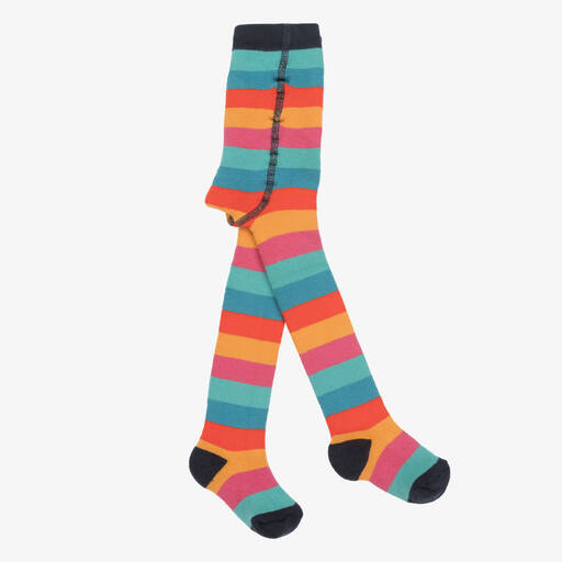 Frugi-Regenbogen-Baumwollstrumpfhose | Childrensalon Outlet