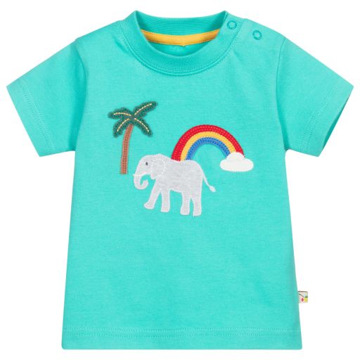 Frugi-Green Organic Cotton T-Shirt | Childrensalon Outlet