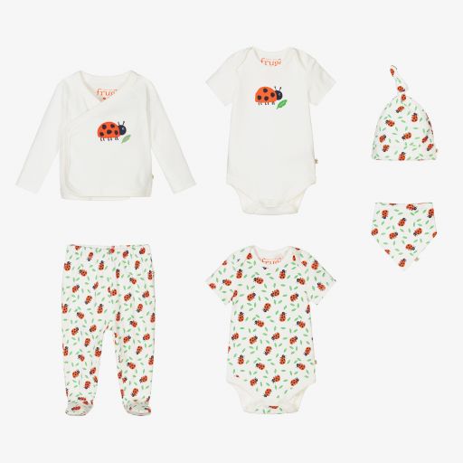 Frugi-Ladybird Cotton Babysuit Set | Childrensalon Outlet