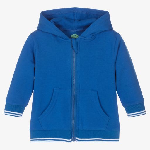 FS Baby-Baby Boys Blue Zip-Up Top | Childrensalon Outlet
