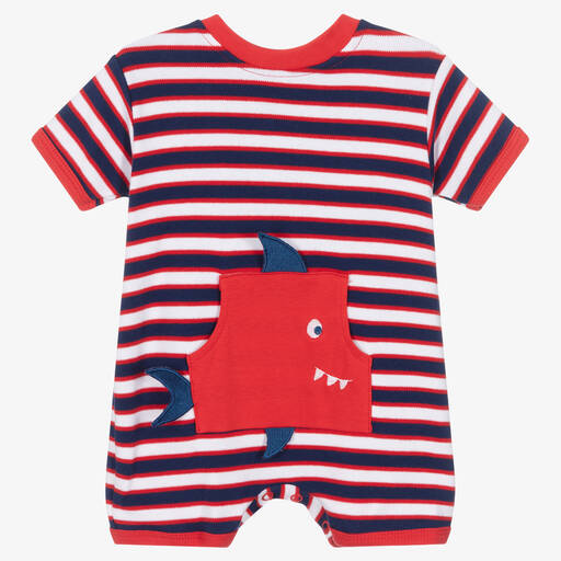 FS Baby-Baby Boys Red Striped Cotton Shortie | Childrensalon Outlet
