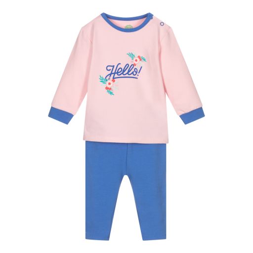 FS Baby-Baby Girls Cotton Trouser Set | Childrensalon Outlet