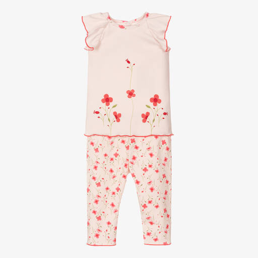 FS Baby-Baby Girls Pink Leggings Set | Childrensalon Outlet