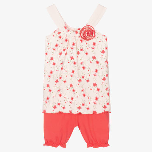 FS Baby-Baby Girls Pink Shorts Set | Childrensalon Outlet