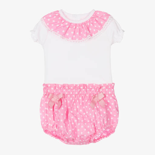 FS Baby-Baby Girls Pink Shorts Set | Childrensalon Outlet