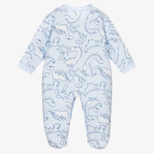 FS Baby-Blue Organic Cotton Babygrow | Childrensalon Outlet