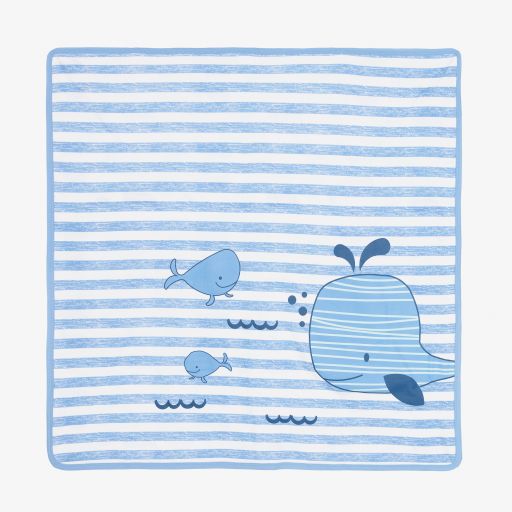 FS Baby-Blue Whale Blanket (80cm) | Childrensalon Outlet