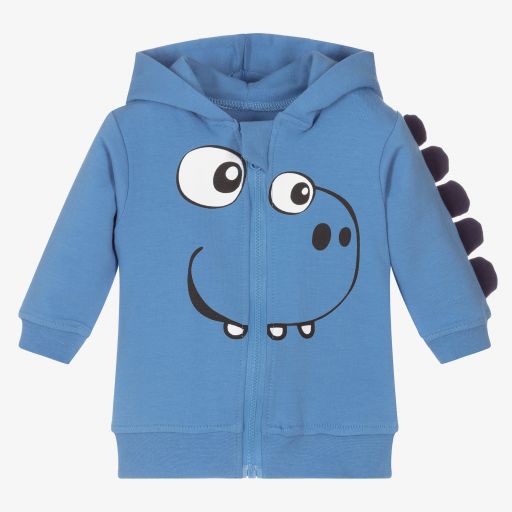 FS Baby-Blue Zip-Up Hooded Top | Childrensalon Outlet