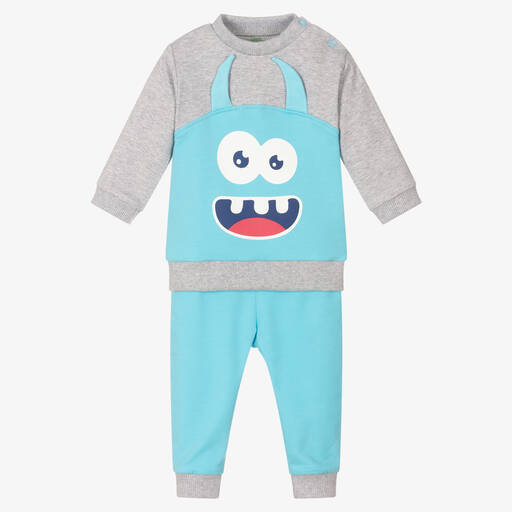 FS Baby-Boys Blue & Grey Tracksuit  | Childrensalon Outlet