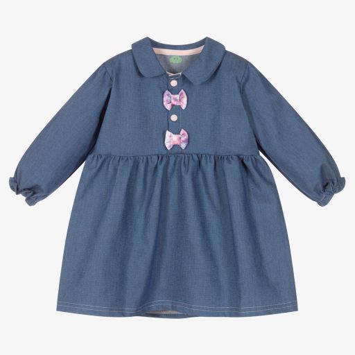 FS Baby-Girls Blue Denim Dress | Childrensalon Outlet
