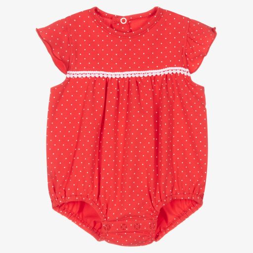 FS Baby-Red Cotton Baby Shortie | Childrensalon Outlet