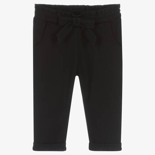 Fun & Fun-Black Milano Jersey Trousers | Childrensalon Outlet