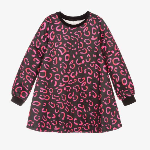 Fun & Fun-Black & Pink Jersey Dress | Childrensalon Outlet