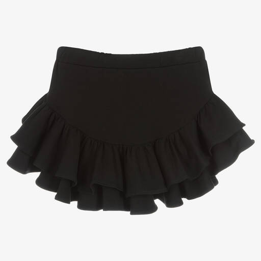 Fun & Fun Chic-Girls Black Cotton Jersey Skirt | Childrensalon Outlet